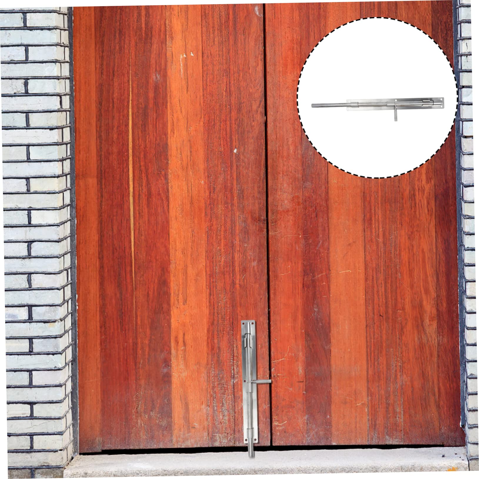 Serrure de Acier Inoxydable pour Porte Targette Robuste Durable pour Verrouillage de Porte Protection Maison