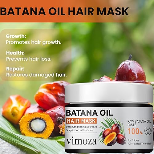 Miniatura 2 de Aceite de batana para el crecimiento del cabello, 100% aceite de batana natural sin refinar revitalizado, acondicionador orgánico crudo de batana