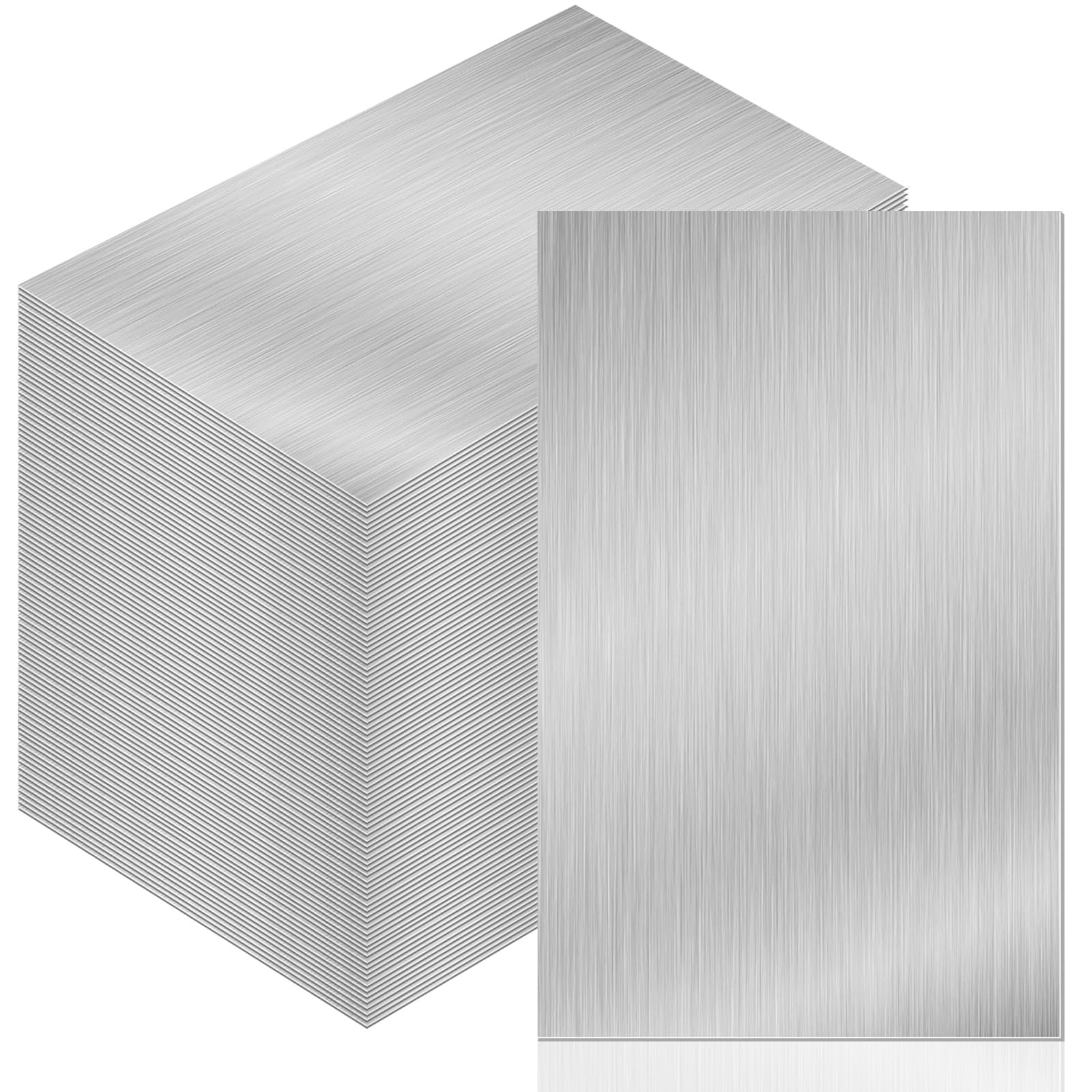 Therwen 140 Pcs Aluminum Flashing Roof Sheet 5 x 7 Inch, Silver