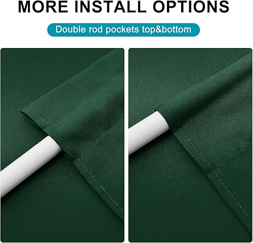 Miniatura 128 de Hiasan Cortinas para ventana de puerta delantera, bolsillo para barra, cortina de privacidad semitransparente para puerta francesa, 1 panel