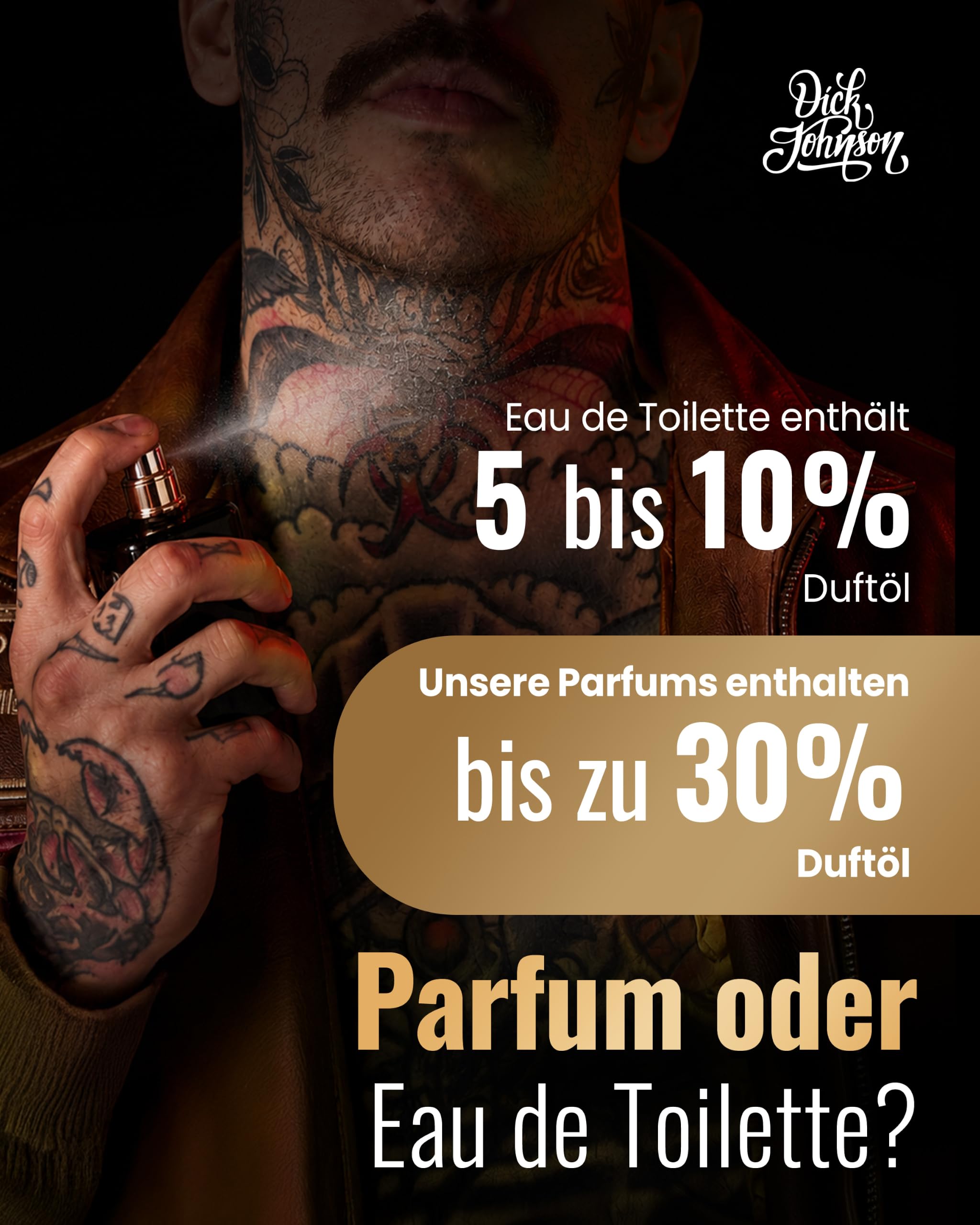 Dick Johnson Parfumkollektion Venomous Vials - Set aus 9 Exklusives Düften von Eau de Parfum bis Intense Parfum Geschenkbox mit kunstvoll designten Tarot Karten - 90 ml
