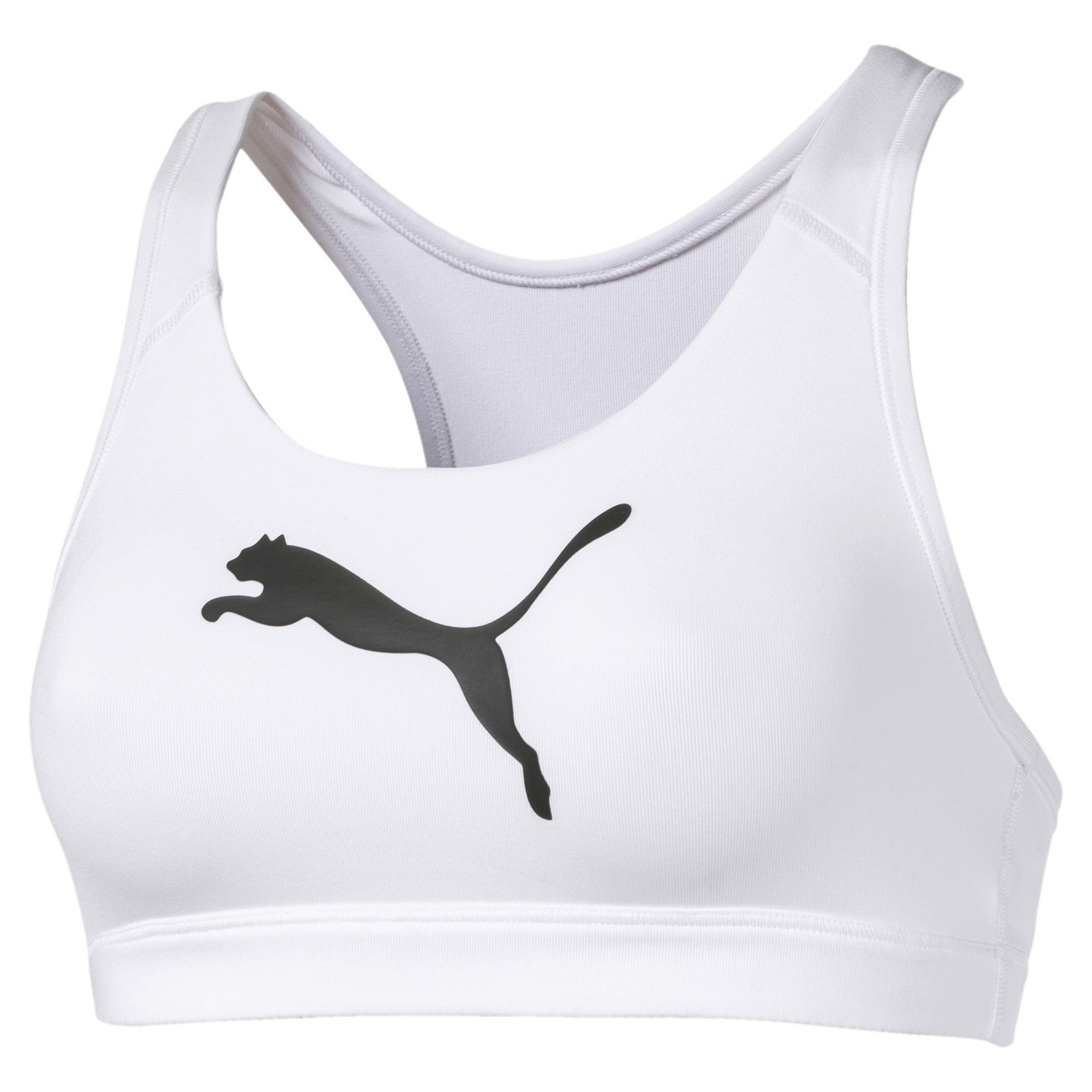 Puma 4Keeps Bra M Bra Top, Mujer, White-Cat, XS