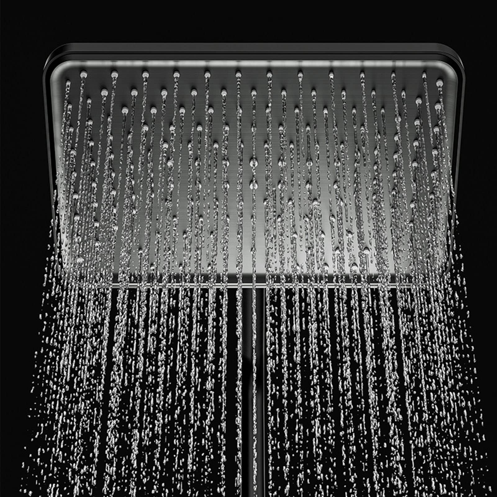 Set Rubinetto Doccia a Vista, Doccia a 4 funzioni con doccetta, Bidet, Ganci per Asciugamani, Rubinetto Doccia Vasca Tasti Pianoforte, Miscelatore Doccia Grigio Pistola