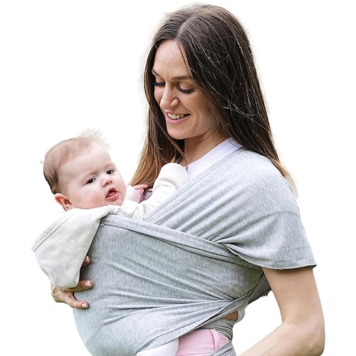 Portabebés - Transportador de bebé manos libres para recién nacidos y bebés, transpirable, ligero y extra suave, mantiene al bebé seguro y seguro,