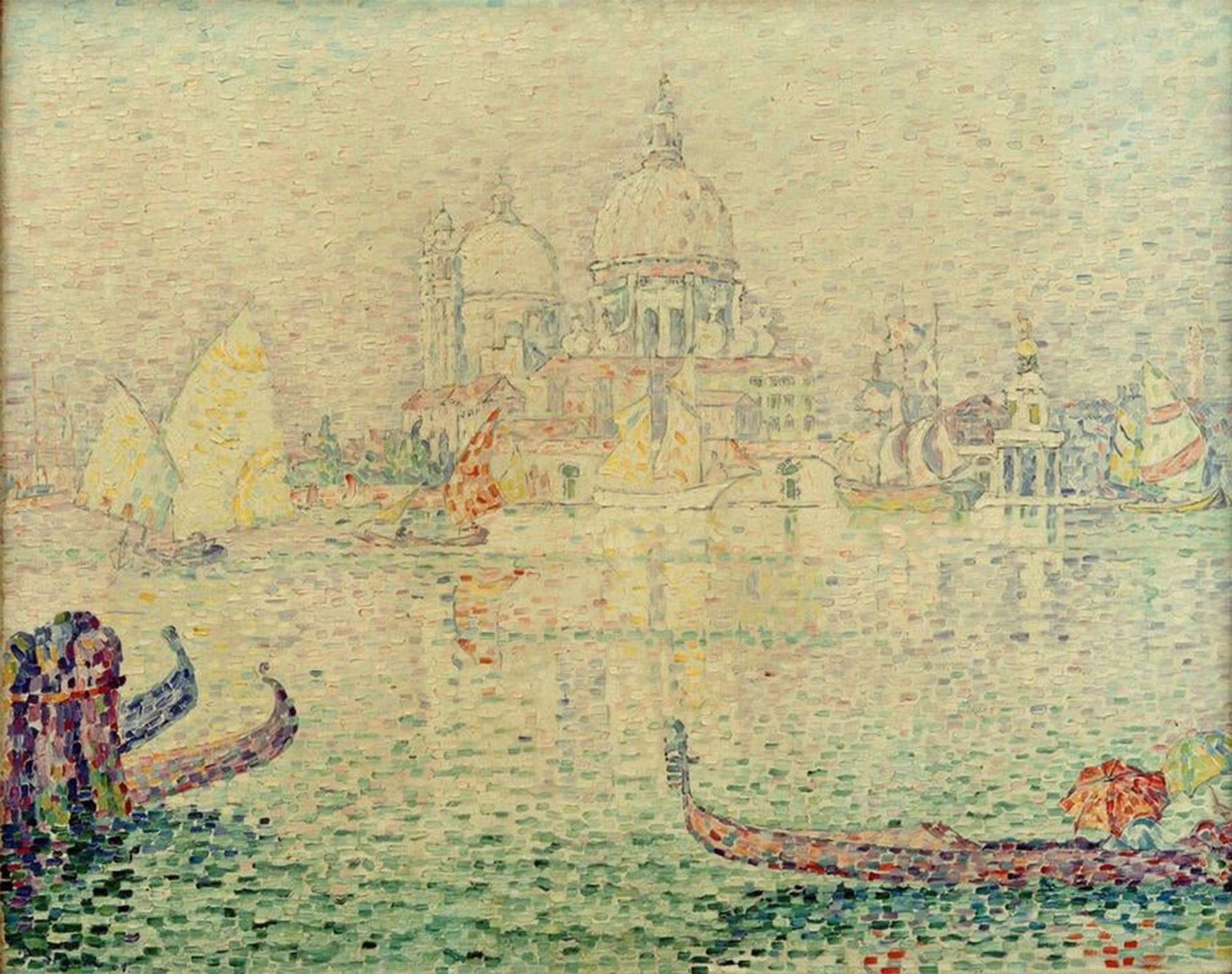 POSTERIIk Vintage Art Print Images Pictures Print Canal of Giudecca Morning by Paul Signac Modern Colour Posters for Office Home Decor 60x90cm