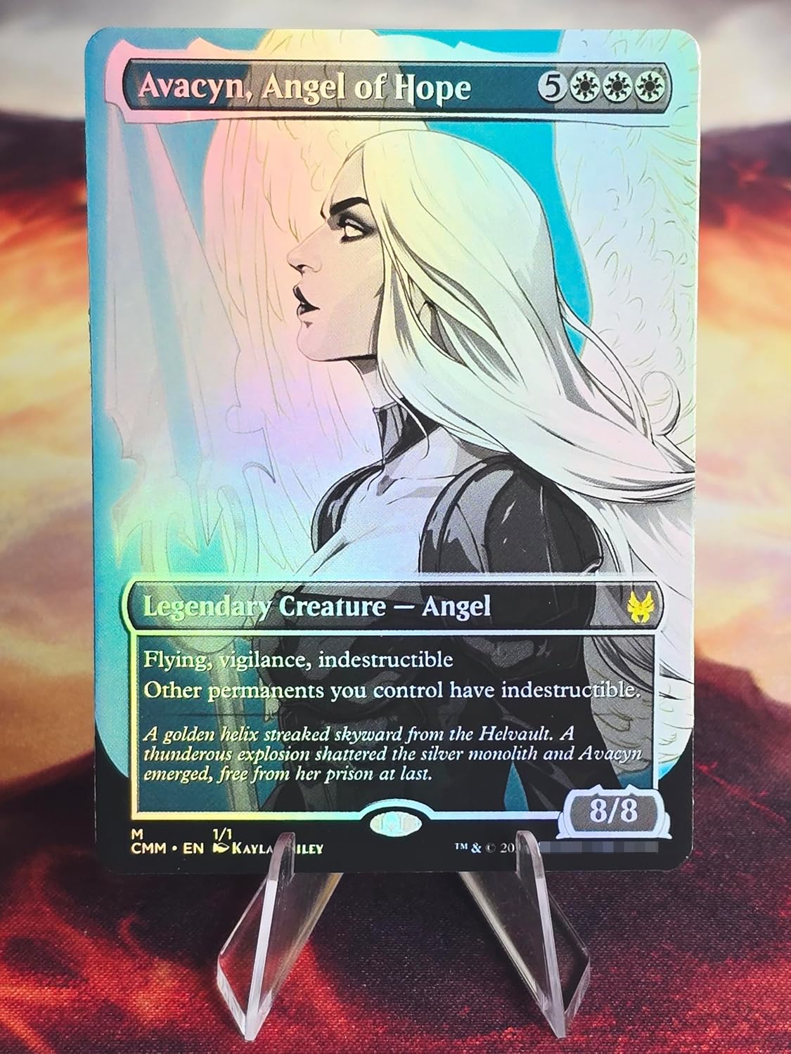 Avacyn, Angel of Hope 01 – Fantasy Art Card – Foil