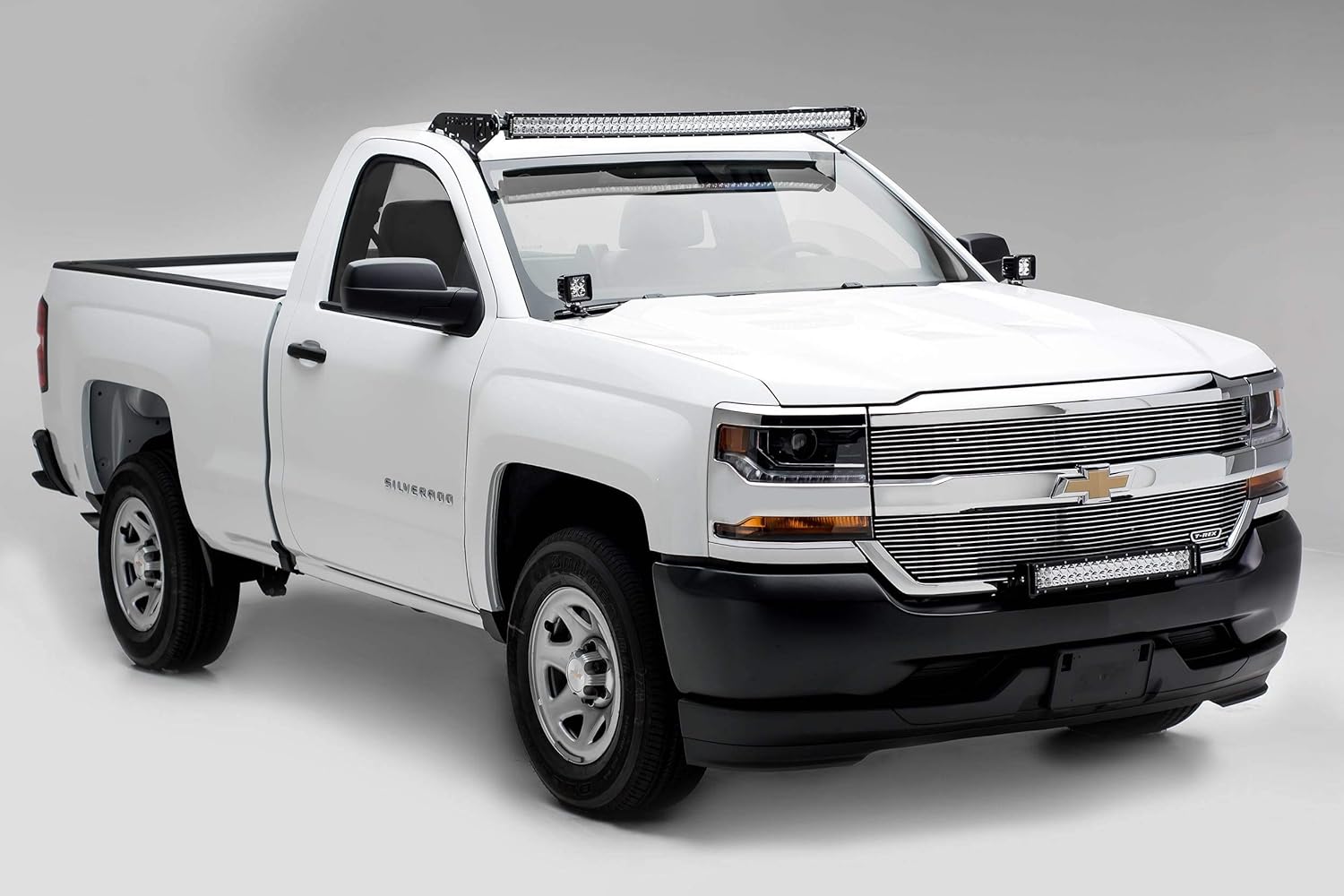 ZROADZ Z322082 Black Front Bumper LED Bracket 2016-2016 CHEVROLET SILVERADO 1500