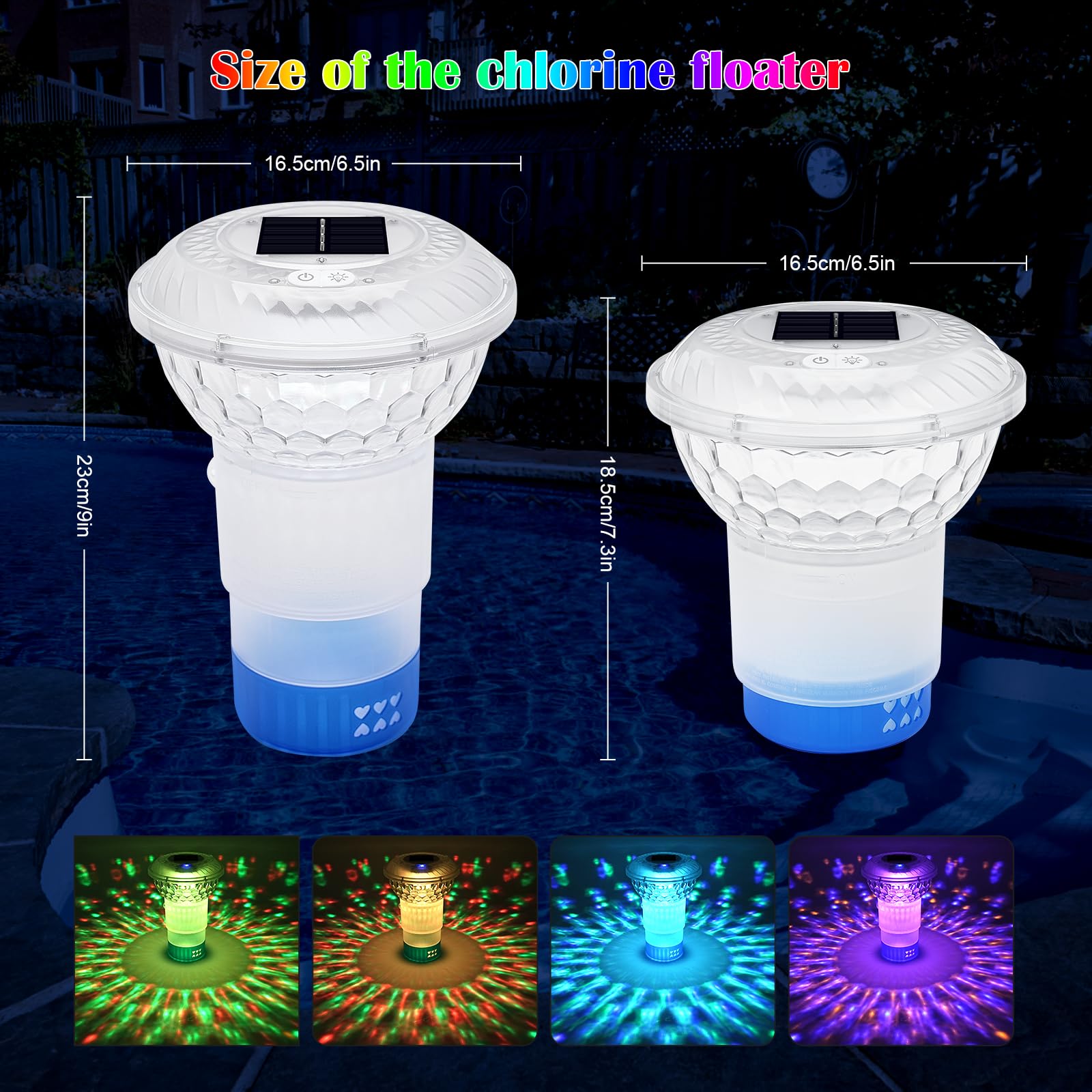 LanBlu Dispenser Cloro Galleggiante Piscina, Distributore Cloro con