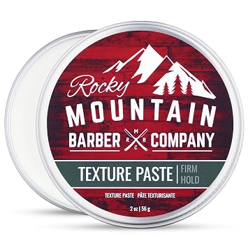 Rocky Mountain Barber Company Hair Paste for Men - Hair Styling Paste with Pliable Light-Firm Hold for All Hair Styles, Shine-Free Matte Finish - Easy to Wash Out, 2 oz