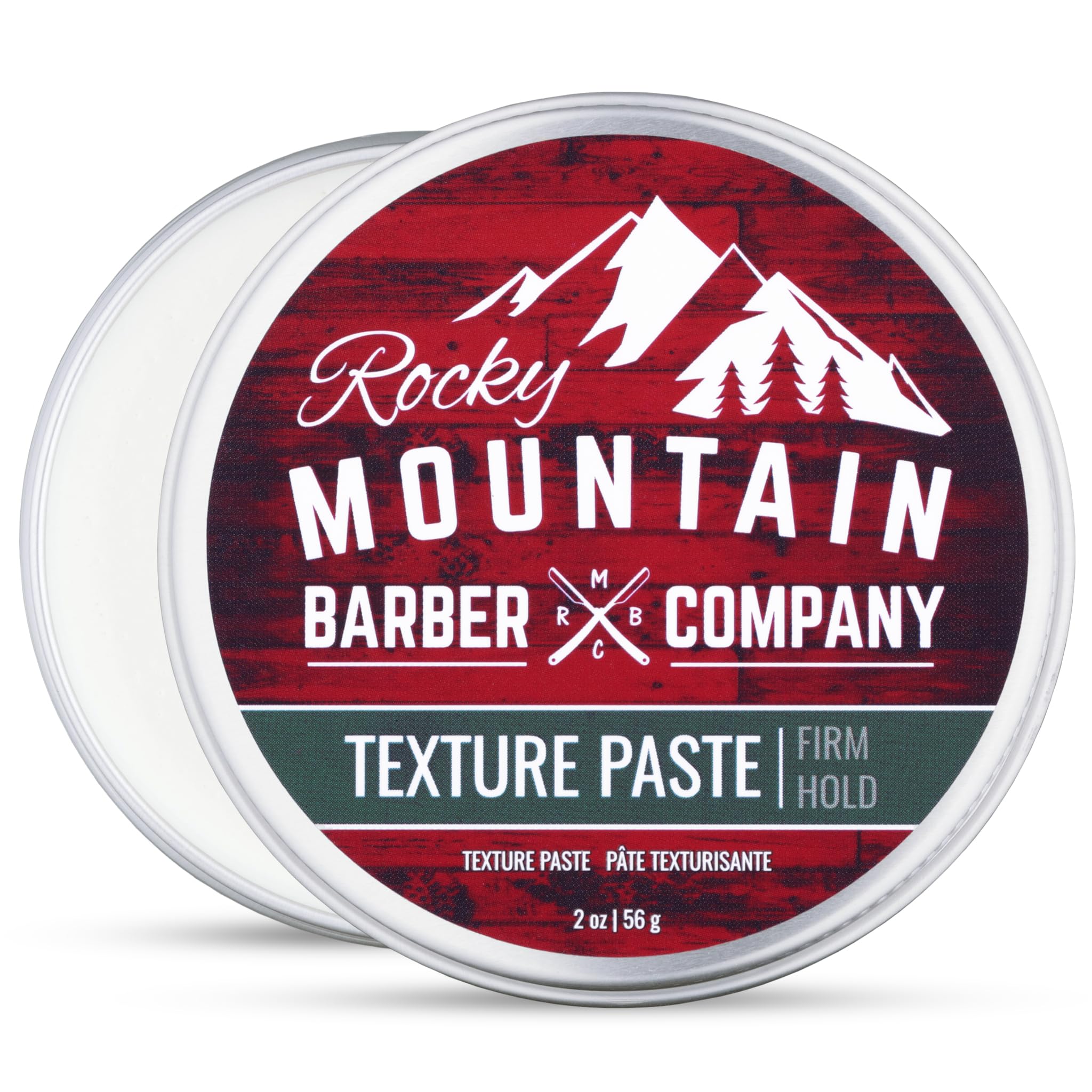 Rocky Mountain Barber Company Mens Hair Texture Paste, 2oz