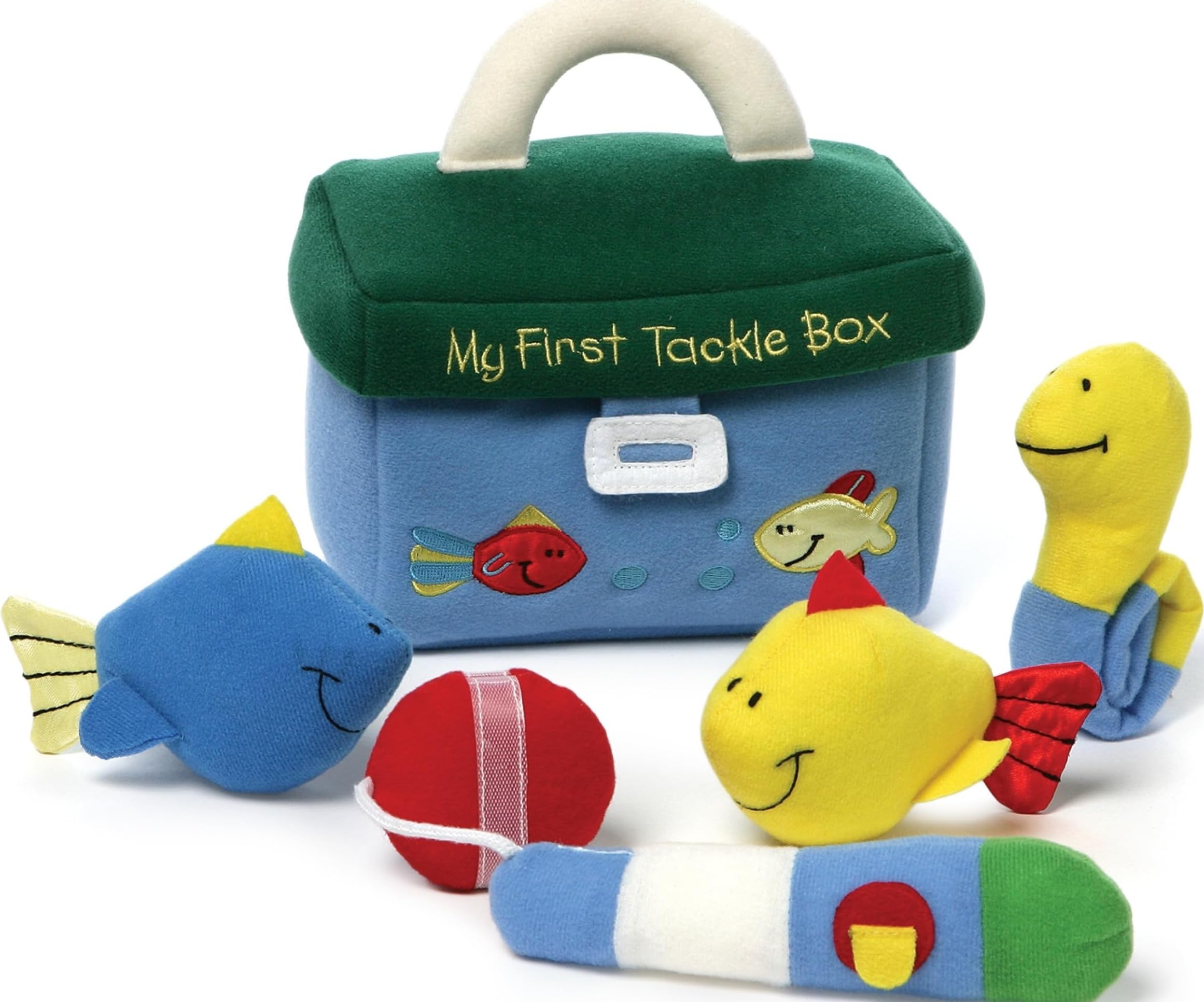 GUND Baby My First Tackle Box 5-Piece Sensory Plush Toy Playset for Babies : Gund: Toys & Games