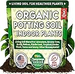 Organic Potting Soil for Indoor Plants. Boost House Plant Growth for Monstera, Fiddle Leaf, Money Tree, Pothos, Snake Plant, Aroid, Flowers, Herbs, Veggies, & More, Smart Grower 3 LB Ready to Plant