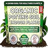 Organic Potting Soil for Indoor Plants. Boost House Plant Growth for Monstera, Fiddle Leaf, Money Tree, Pothos, Snake Plant, Aroid, Flowers, Herbs, Veggies, & More, Smart Grower 3 LB Ready to Plant