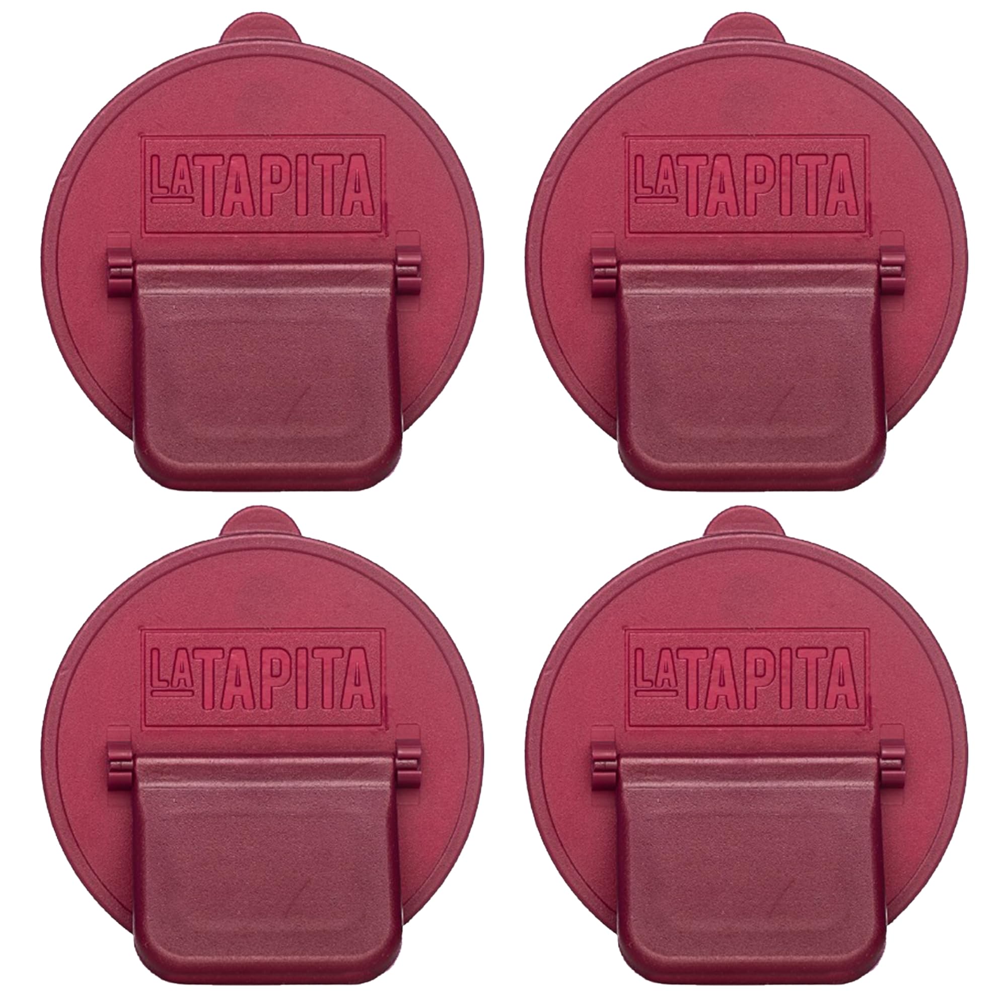 Plastic Caps for cans - Premium soda can lids - Can Cover For Standard Size Drink - Must-have Beach Accessories - Accessories for Soft Drinks - Reusable Fizz Lids - BPA Free - 4 pack (Burgundy)