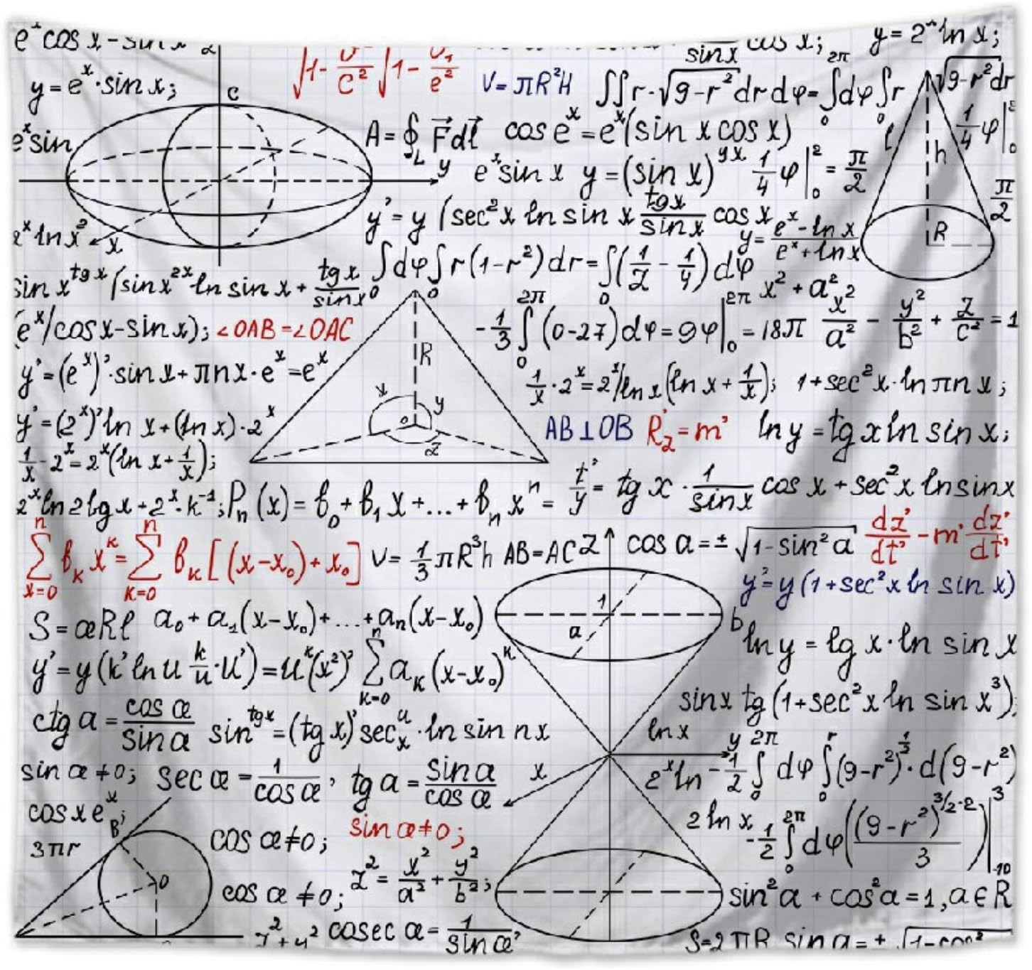 Amazon Co Jp Nd タペストリー 数式 計算式 数学 おしゃれ おもしろ 大判 数学者 インテリア 雑貨 テレワーク 背景 リモートワーク 背景布 デザイン４ ホーム キッチン