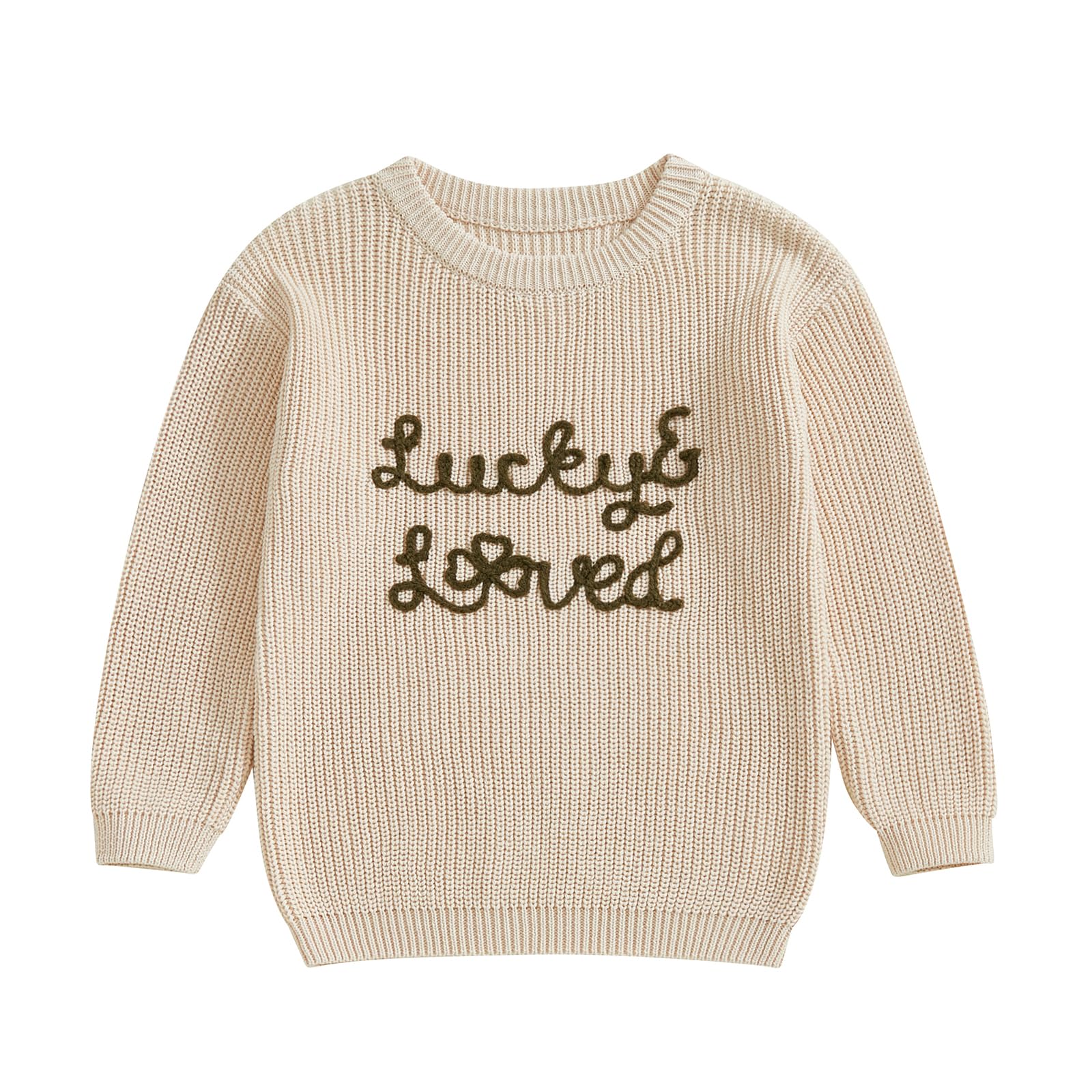 LSFYSZD Toddler Baby Girls Boys Halloween Pumpkin Sweaters Long Sleeve Crew Neck Winter Warm Knitwear Pullover Jumpers Top — view 44