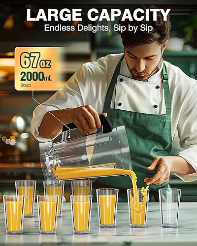 Miniatura 2 de WantJoin Taza licuadora solo para licuadoras de hielo WantJoin 200D, jarra de repuesto para licuadora mecánica y licuadora de pantalla digital