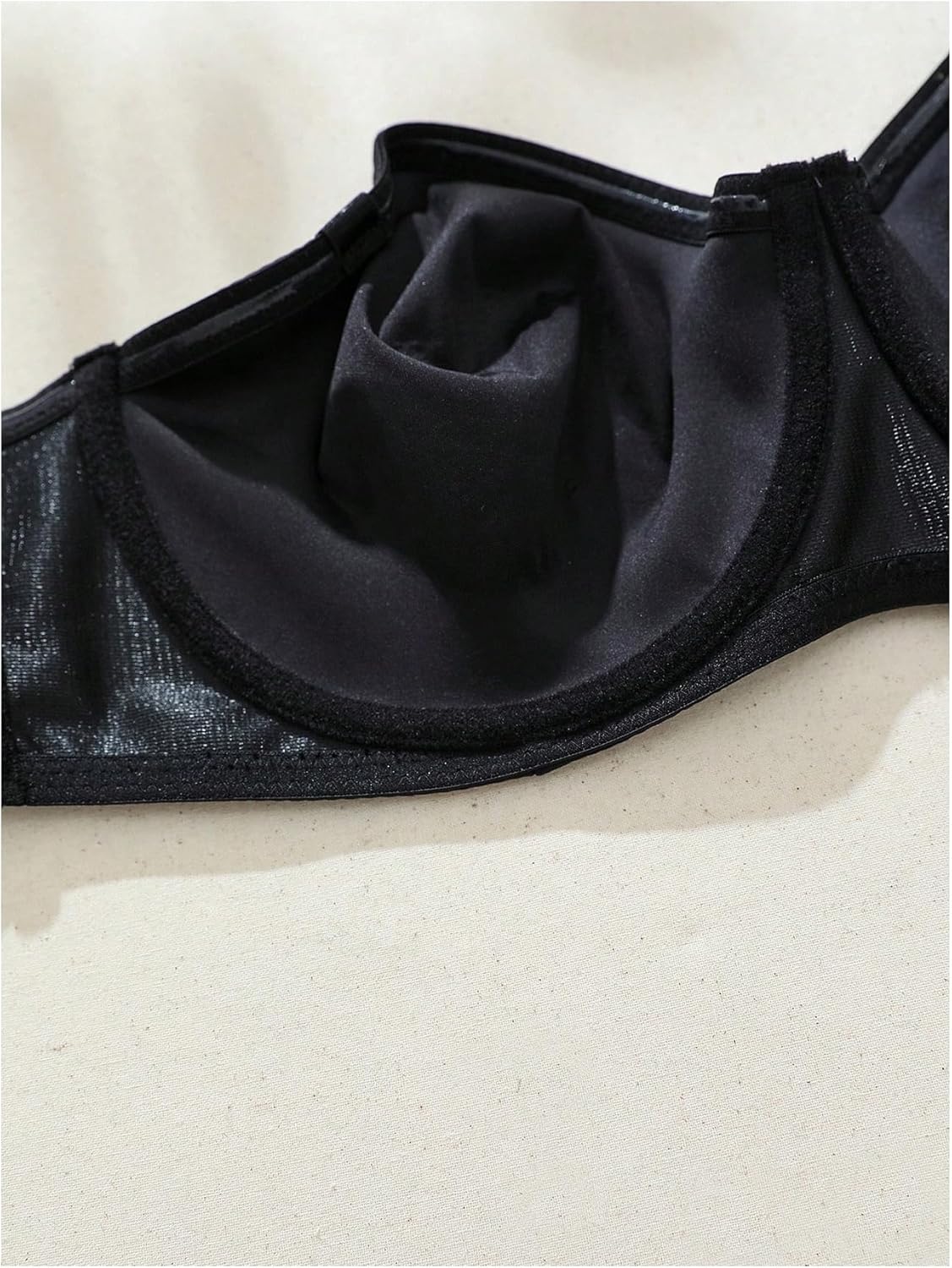 OYOANGLE Women's Plus Size Strapless Underwire Bra Comfort No Padding Tube Top Bras with Clear Strap - Image 4