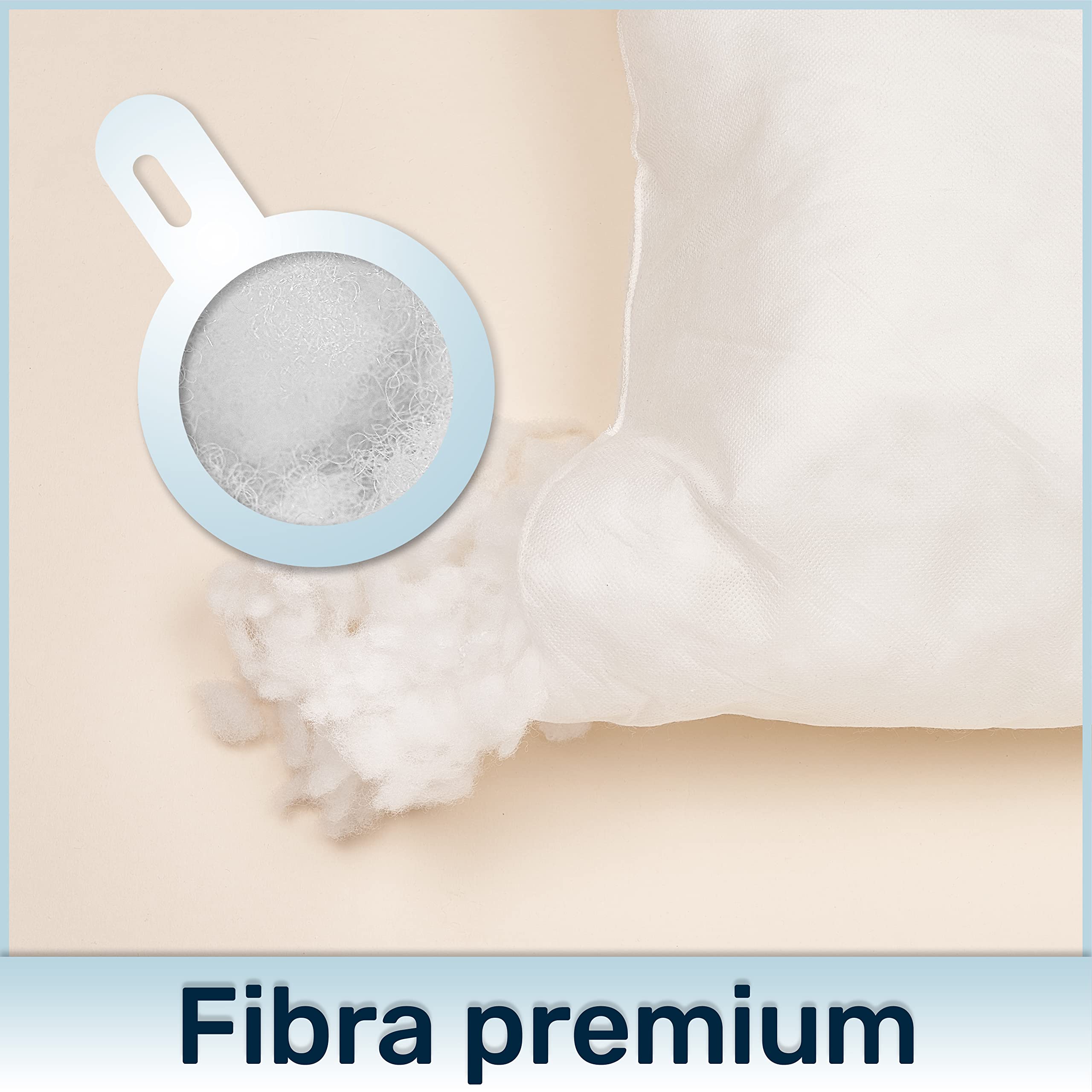 DECASATEXTIL- Set de 2Uds de Rellenos de cojín, Efecto Nube, Fibra Hueca de Alta recuperación -Diferentes Formas y Medidas- Rellenos de cojín Redondos, Cuadrados, rectangulares (45x45cm)