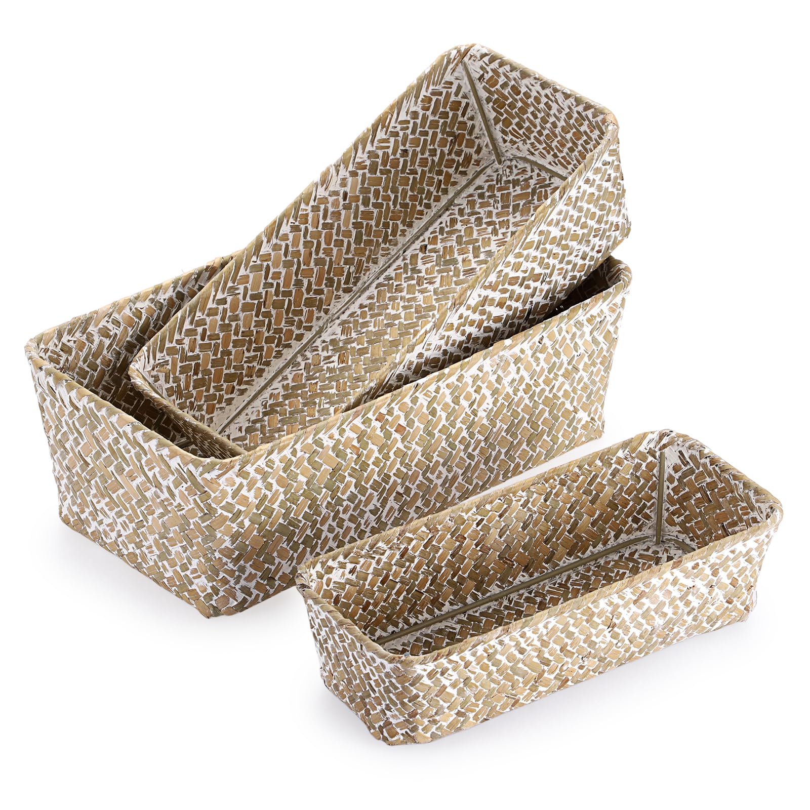 Natural Seagrass Basket Set - 3 Sizes -8