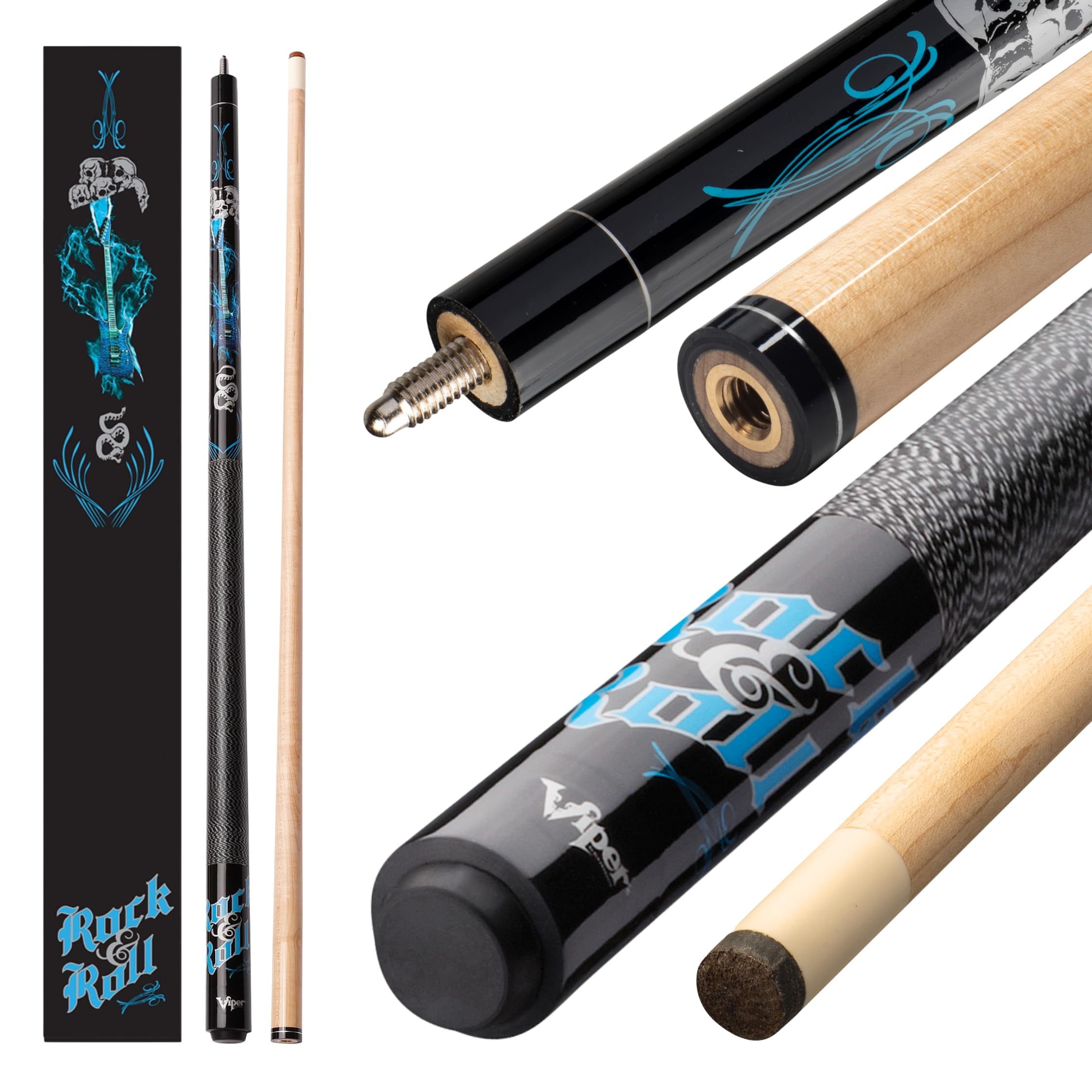 Viper Underground Billardqueue, Rock & Roll, 2-teilig, 147,3 cm