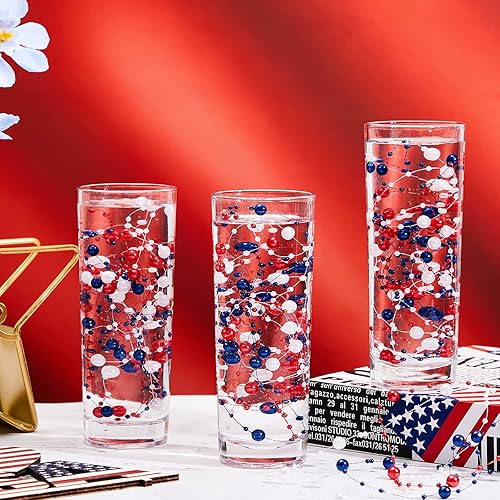 Miniatura 84 de Tondiamo 24 piezas de perlas artificiales para velas flotantes, perlas de imitación, guirnalda de decoración para jarrones, decoración de bodas