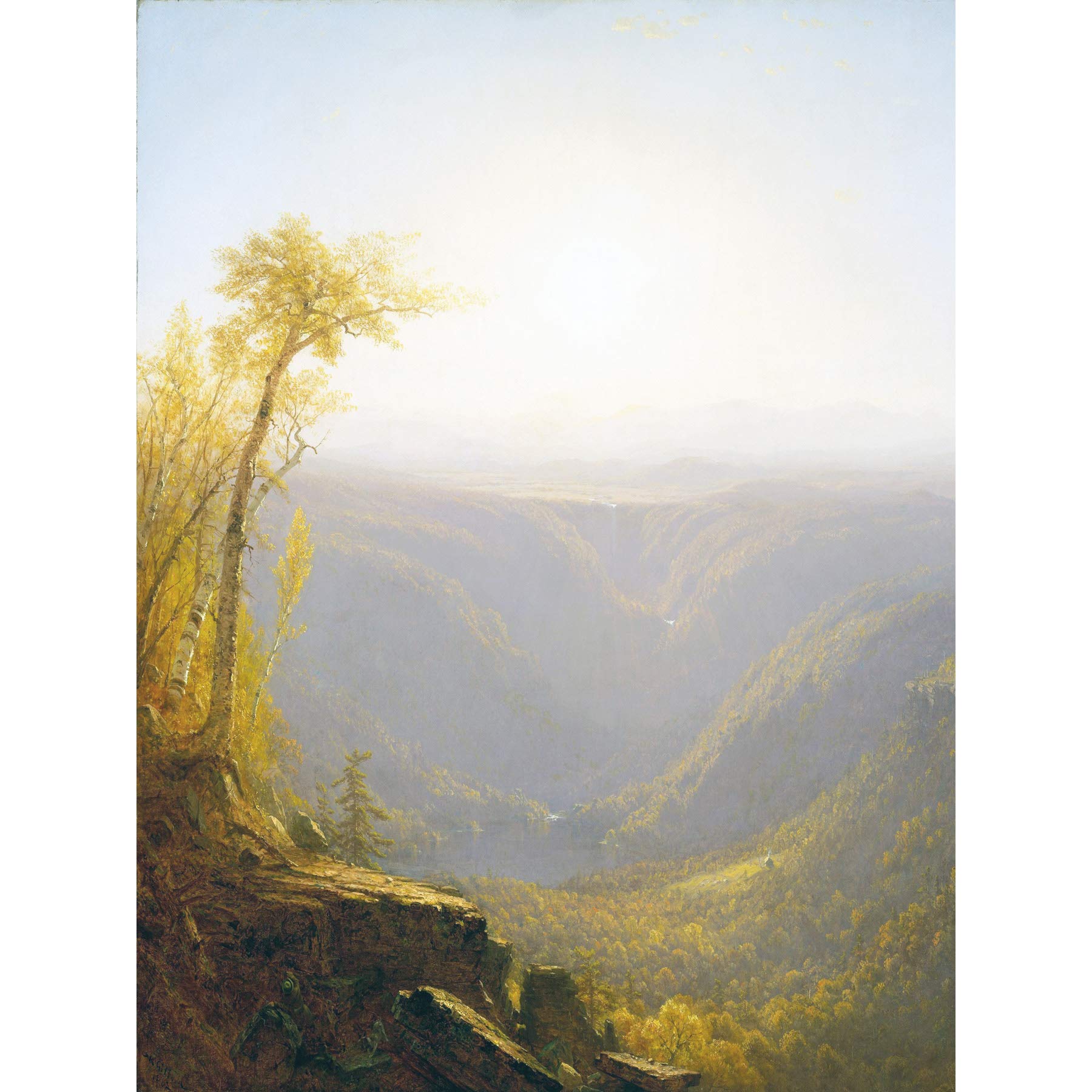 Gifford Gorge In The Mountains Painting Extra Large Art Print Wall Mural Poster Premium XL