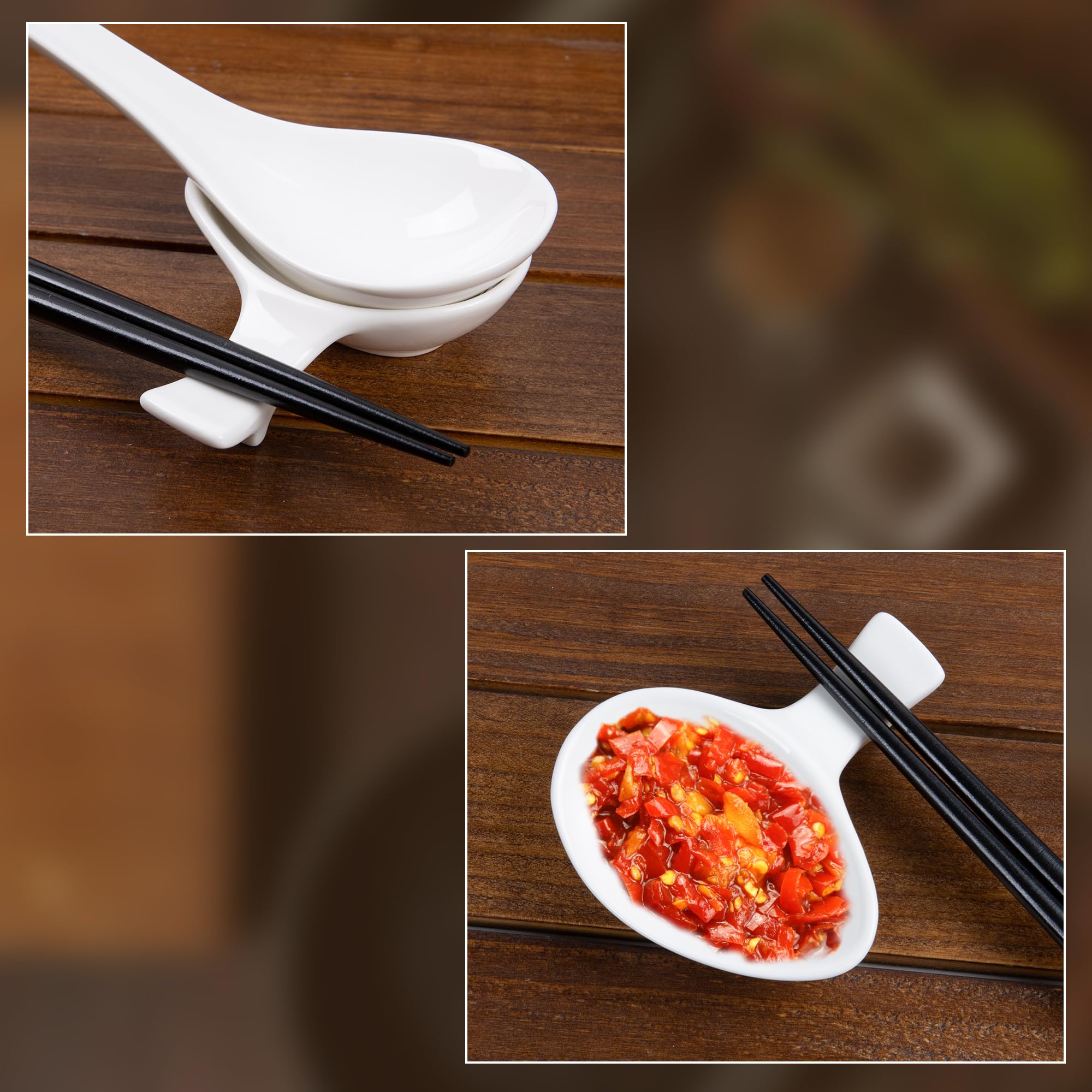 Urban Lifestyle Ramen Set Für 4 Personen - Suppenlöffel & Essstäbchen Mit Dipschalen