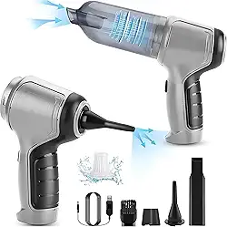 Aspirador de Pó Portátil 3 em 1 Sem Fio Recarregável USB | Mini Aspirador Soprador Portátil Para Carro e Casa | Soprador USB | Limpeza de Sofá, Carro, Mesa