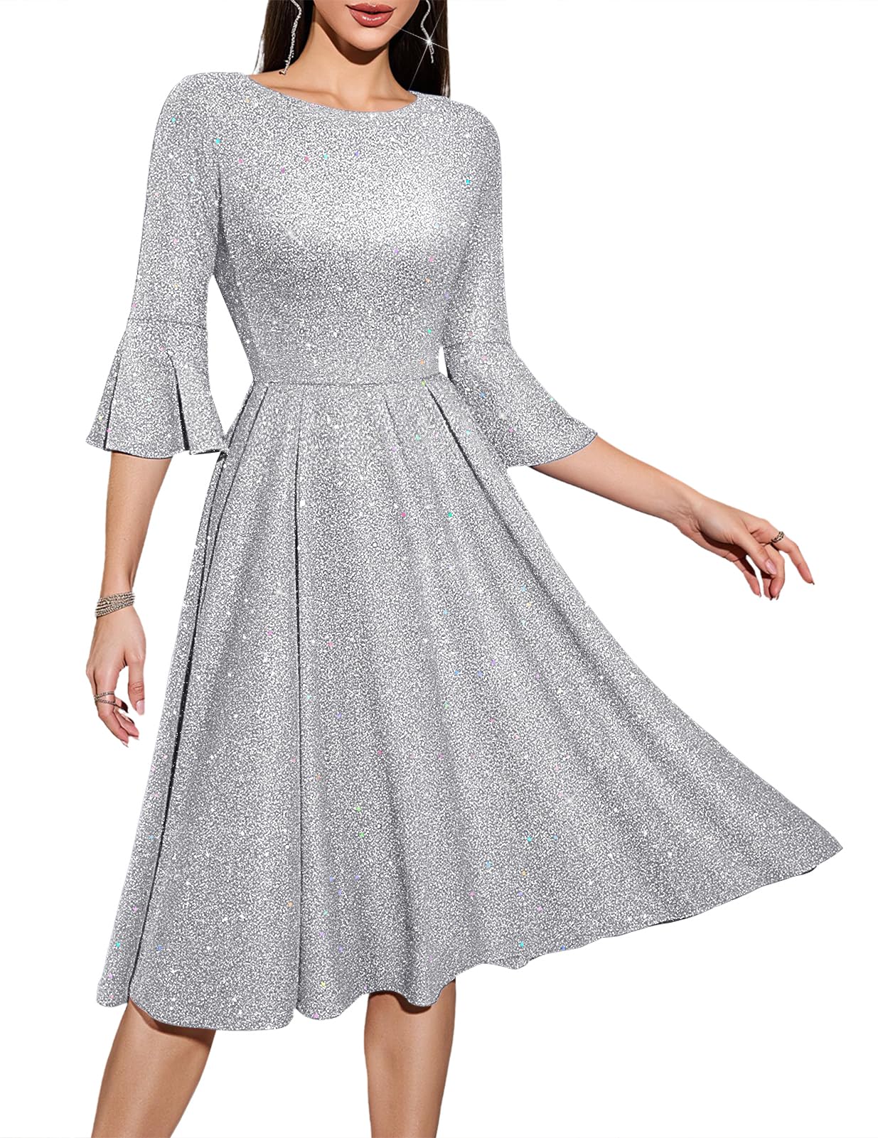 HomRain Women's Church Dresses Cocktail Tea Party Vintage Evening Dress
