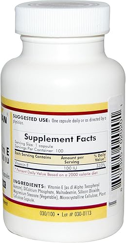 Miniatura 2 de Kirkman Vitamina E 100 UI - Hipoalergénico  100 cápsulas vegetarianas  Apoya el sistema inmunológico  Sin gluten  Sin caseína  Sin soja