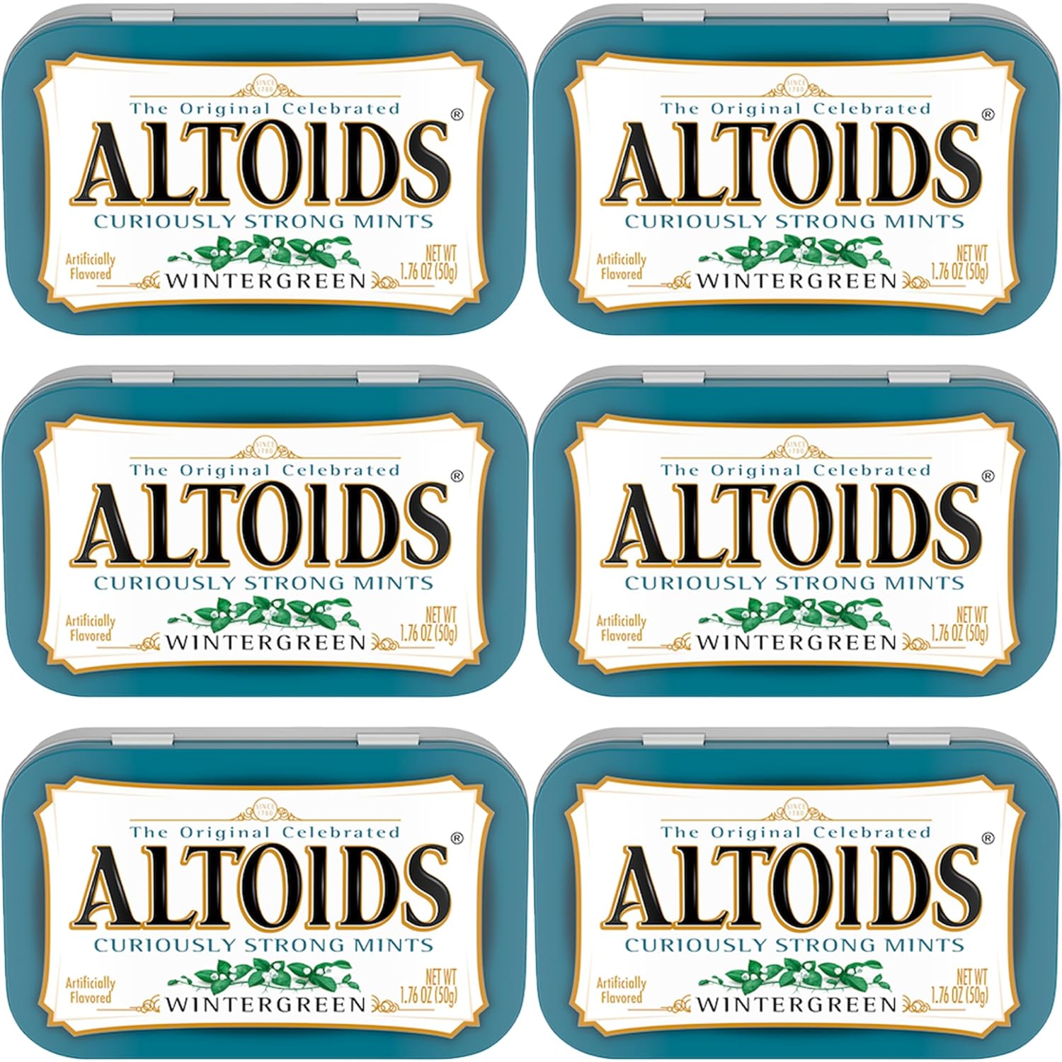 Altoids Curiously Strong Breath Mints Wintergreen 6
