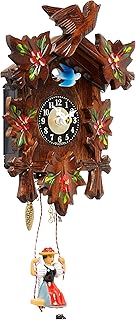 Alexander Taron 0126-6SQ Engstler Battery-Operated Clock - Mini Size with Music/Chimes - 6.75