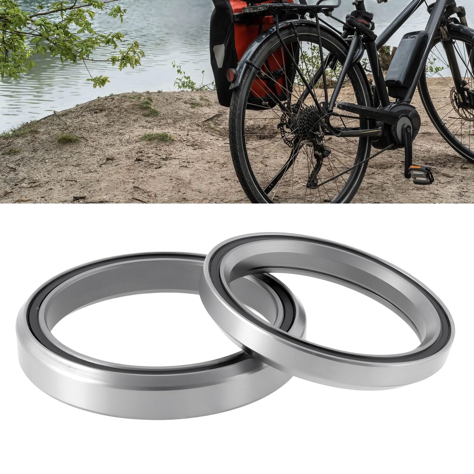 Create Idea - Lot De 2 Roulements De Casque De Vélo MR136 Et MR137 Compatibles Giant OD2 - 32,8x41,8x6 Mm / 37x46,9x7 Mm