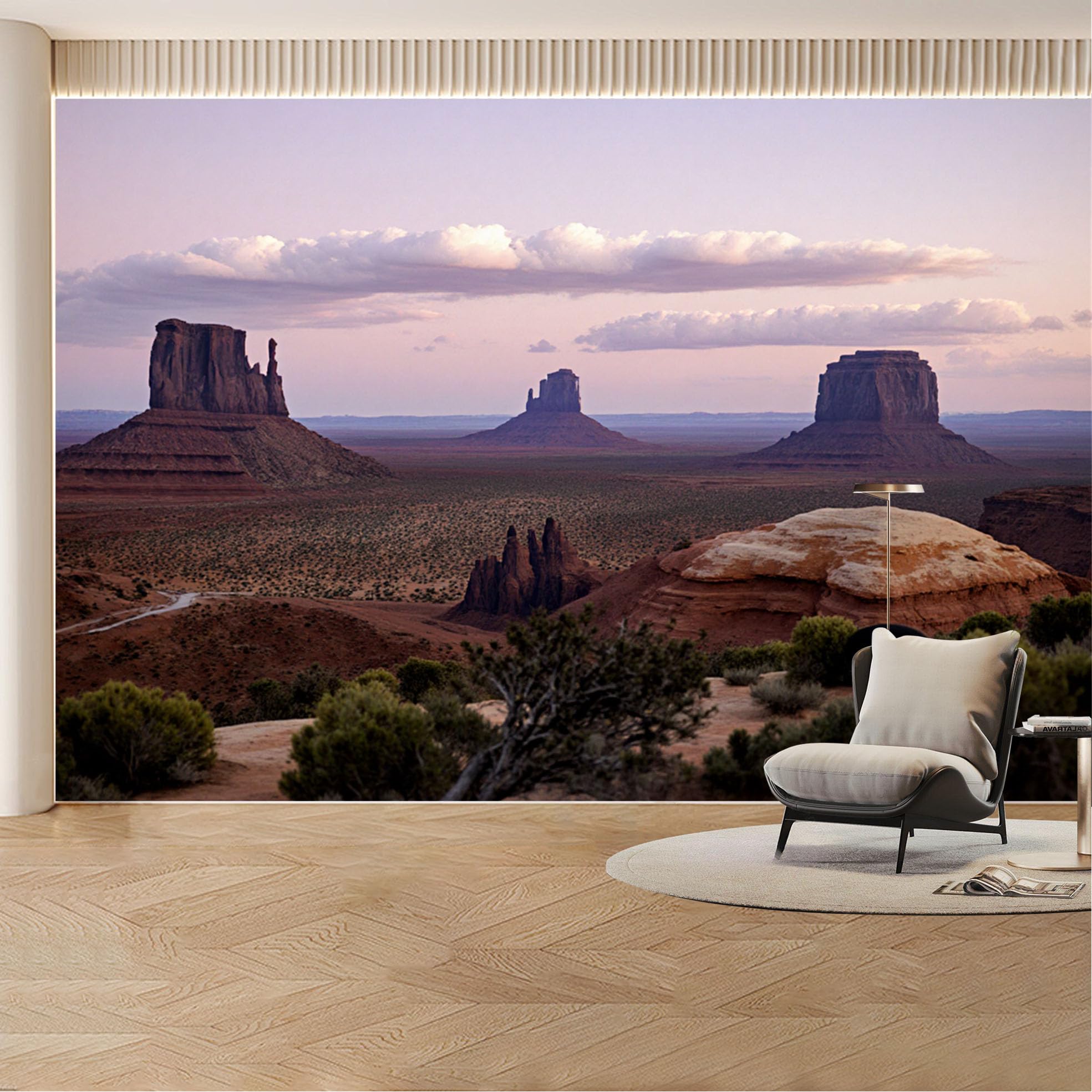 Custom Wall Mural Wallpaper Desert Canyon Landscape Nature Large Wall Art Wall Decor Removable SelfAdhesive Large Photo for Living Room， Bedroom， Office