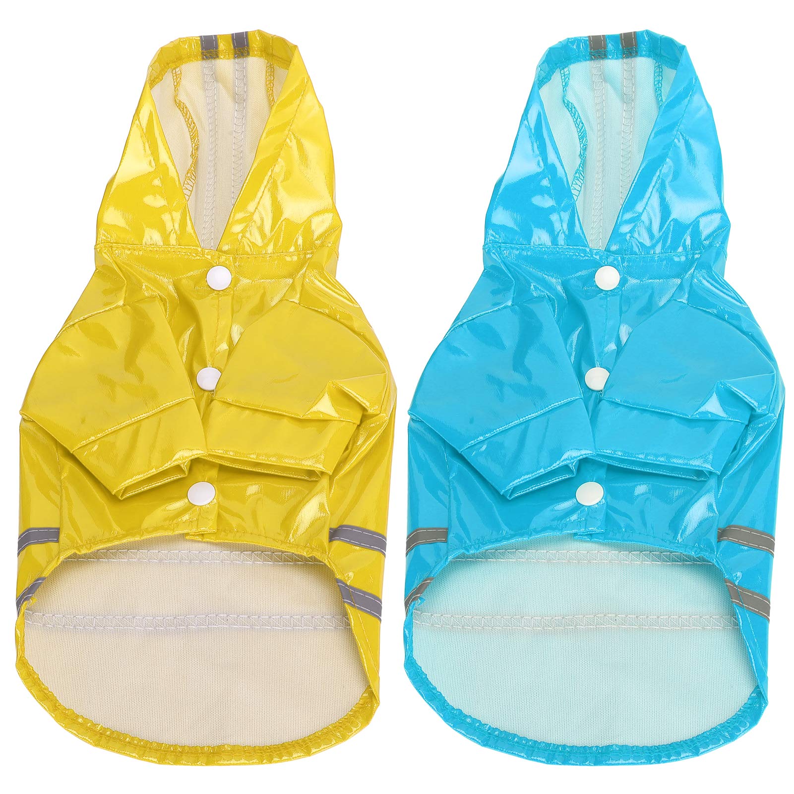 cigemay Dogs Reflective Rainwear, Skin Friendly Traction Design Waterproof Pu Dogs Raincoat For Dogs (Yellow+Blue, L), Pack Of 1 (B09PNLDKRP) Amazon Price History, Amazon Price Tracker