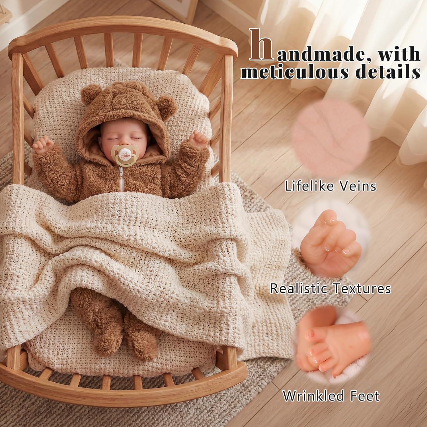 BABESIDE Reborn Baby Dolls Boy - 20 Inch Realistic Baby Doll with Soft Cloth Body,Vinyl Head and Limbs,Lifelike Real Life Baby Dolls Boy with Accessories, Gift for Kids Ages 3+