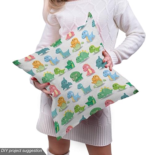 Vista 490 de Ambesonne Tela beige de The Yard, ilustración contemporánea de animales marinos en estilo retro, arte de caballito de mar de cangrejo de pulpo, tela