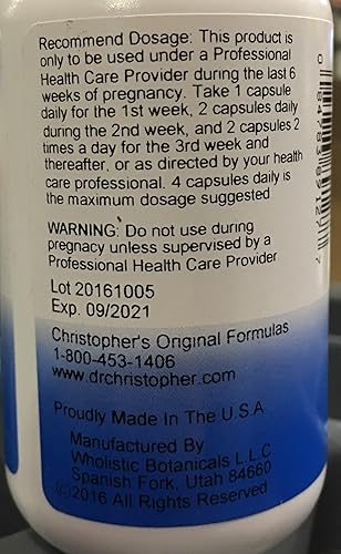 Miniatura 2 de Dr. Christopher's Birth Prep - 100 cápsulas vegetarianas