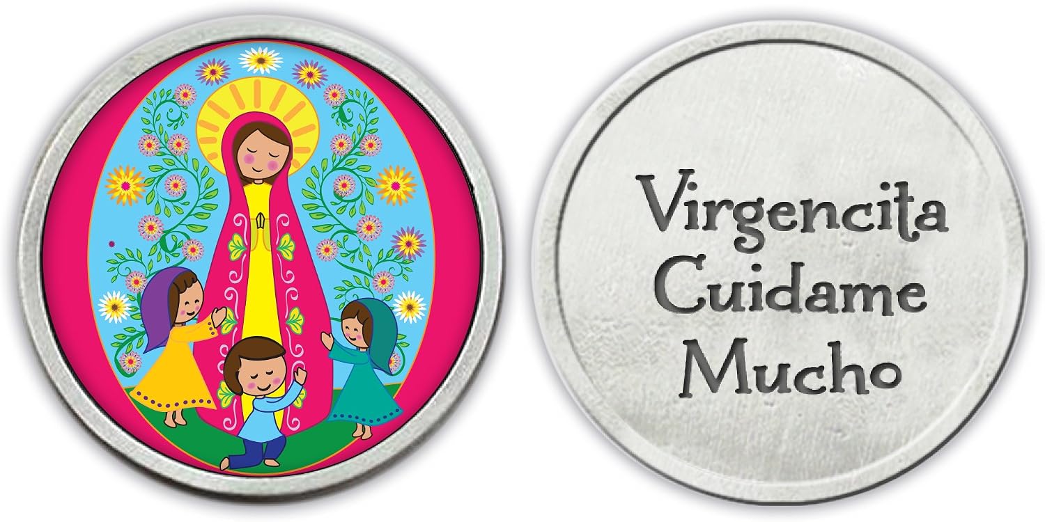 Cathedral Art PT755 Virgencita Fatima Pocket Token, Multicolor, Multi