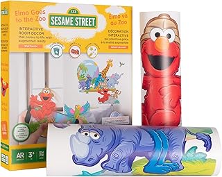 WALL STORIES Kids Wall Decals - Interactive Wall Stickers Boys/Girls Room Decor | Augmented Reality Wall Decal with Free App | Peel and Stick Wall Decals & Wall Decor for Bedroom Decorations