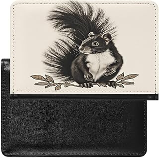 Skunk Passport Holder Cover Passport Cover Protector Essentials with Credit Card Slots Slim Travel Wallet Covers Documents Organizer Protector for Man&Women