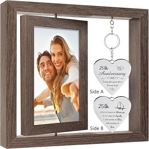 25th Wedding Anniversary Picture Frame Gifts for Couple Uniq - 25th Anniversary Gifts For Husband