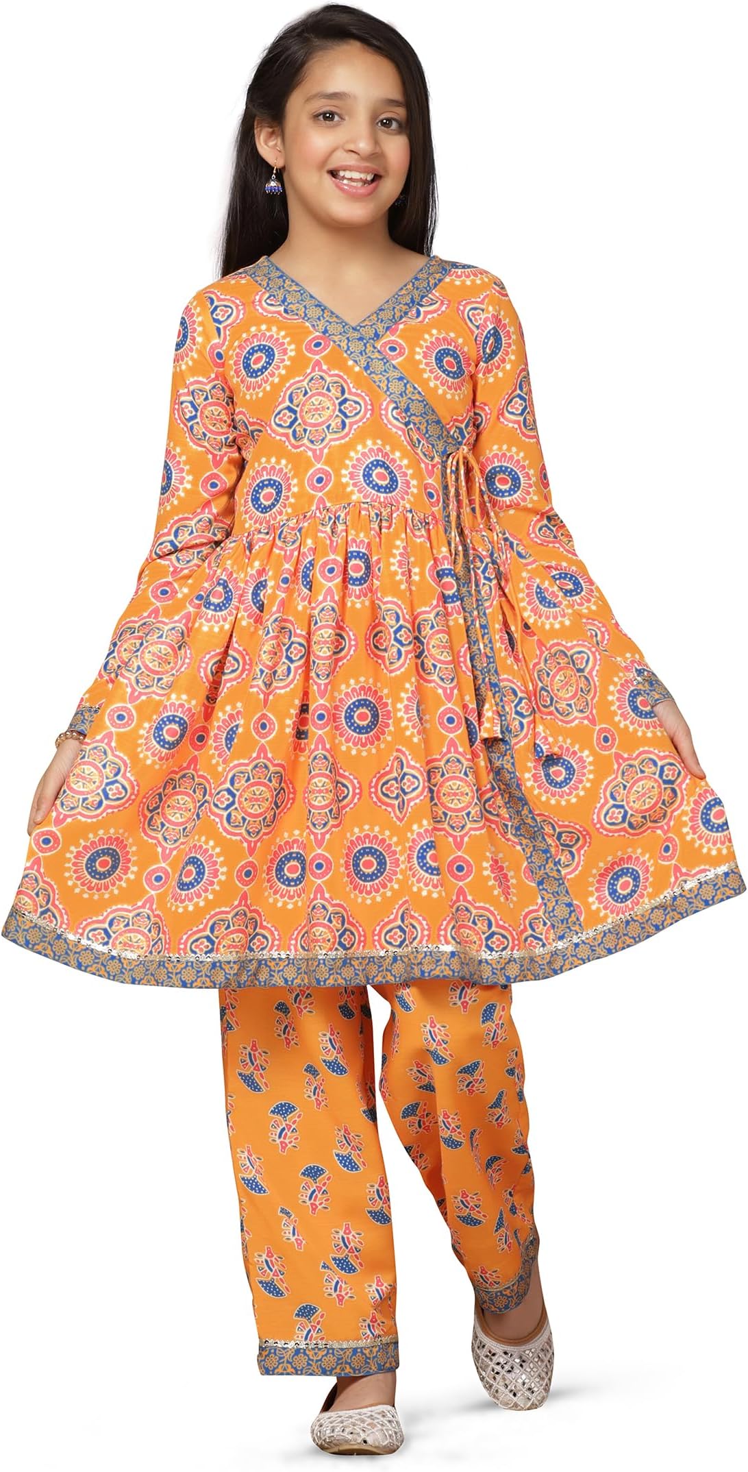 Fashion DreamGirl's Cotton Blend Salwar Suit Set|Salwar Suit t For Girls|Suit Set For Girls|Salwar Kameez For Girls|Girl Outfit|Kurta set|Salwar Set
