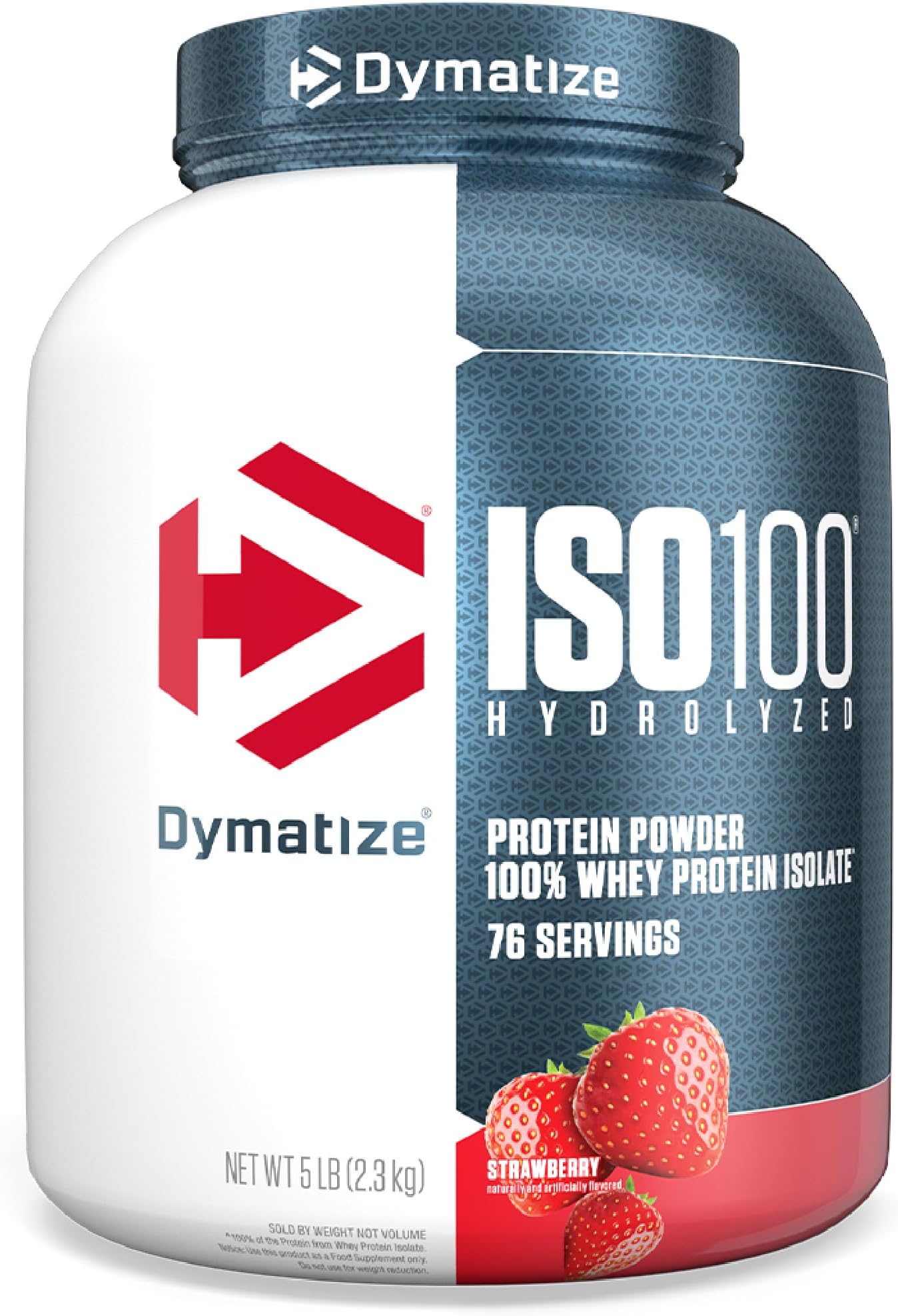 Dymatize ISO 100 0 Carb Whey Strawberry, 5 lb