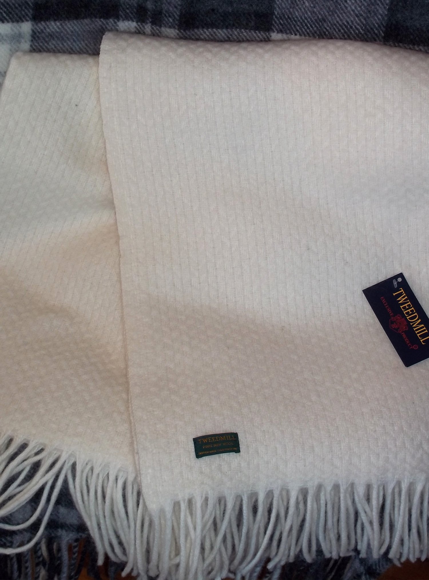 FABStunning Tweedmill Cream Wafer Blanket
