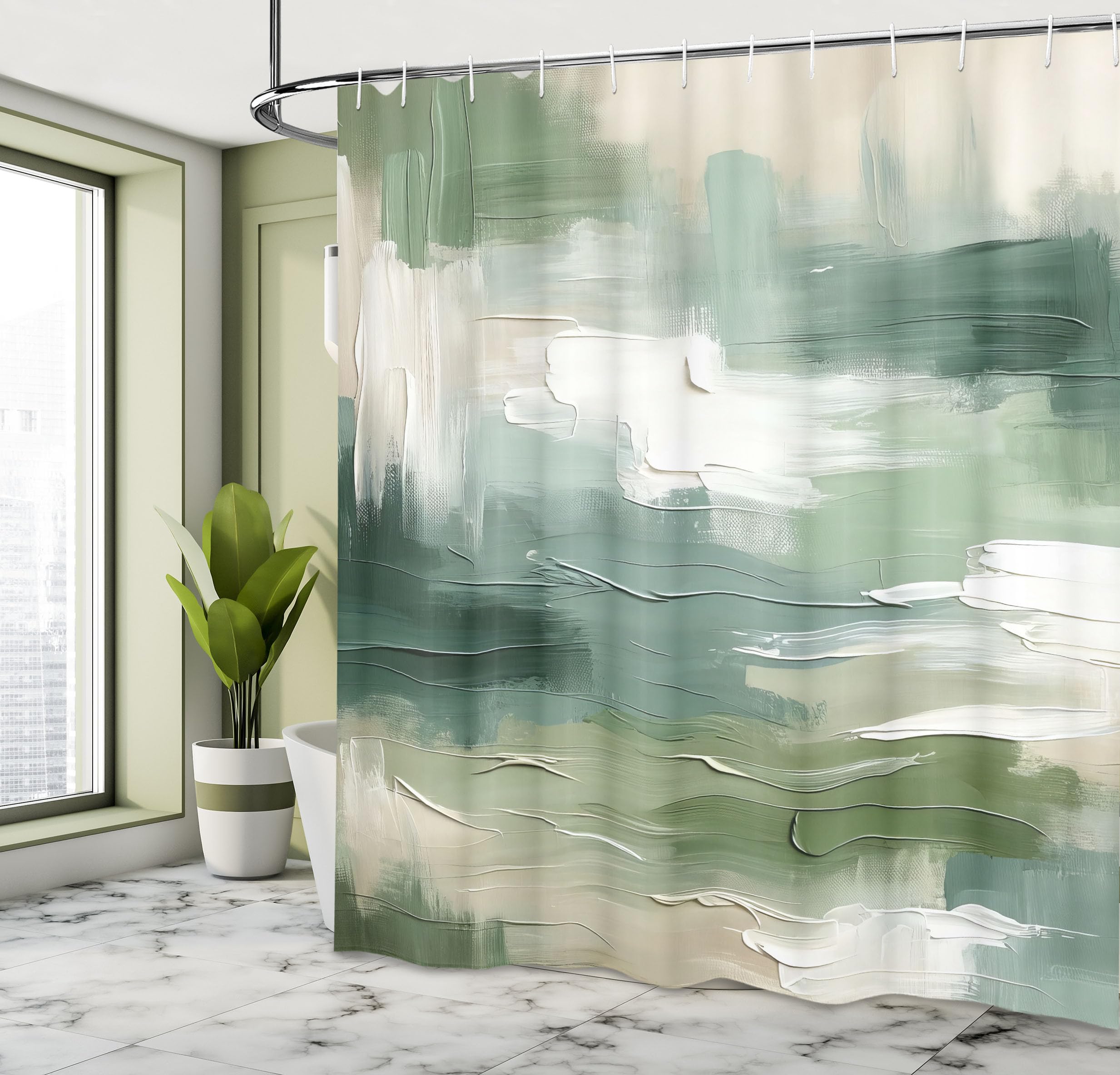 Cortina Ducha Ambesonne 69x70" - Diseños Modernos Resistente Al Agua