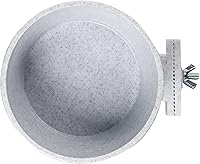 Vista 2 de Tazas de jaula Lixit con bloqueo rápido para animales pequeños y aves. (20oz, Granito)