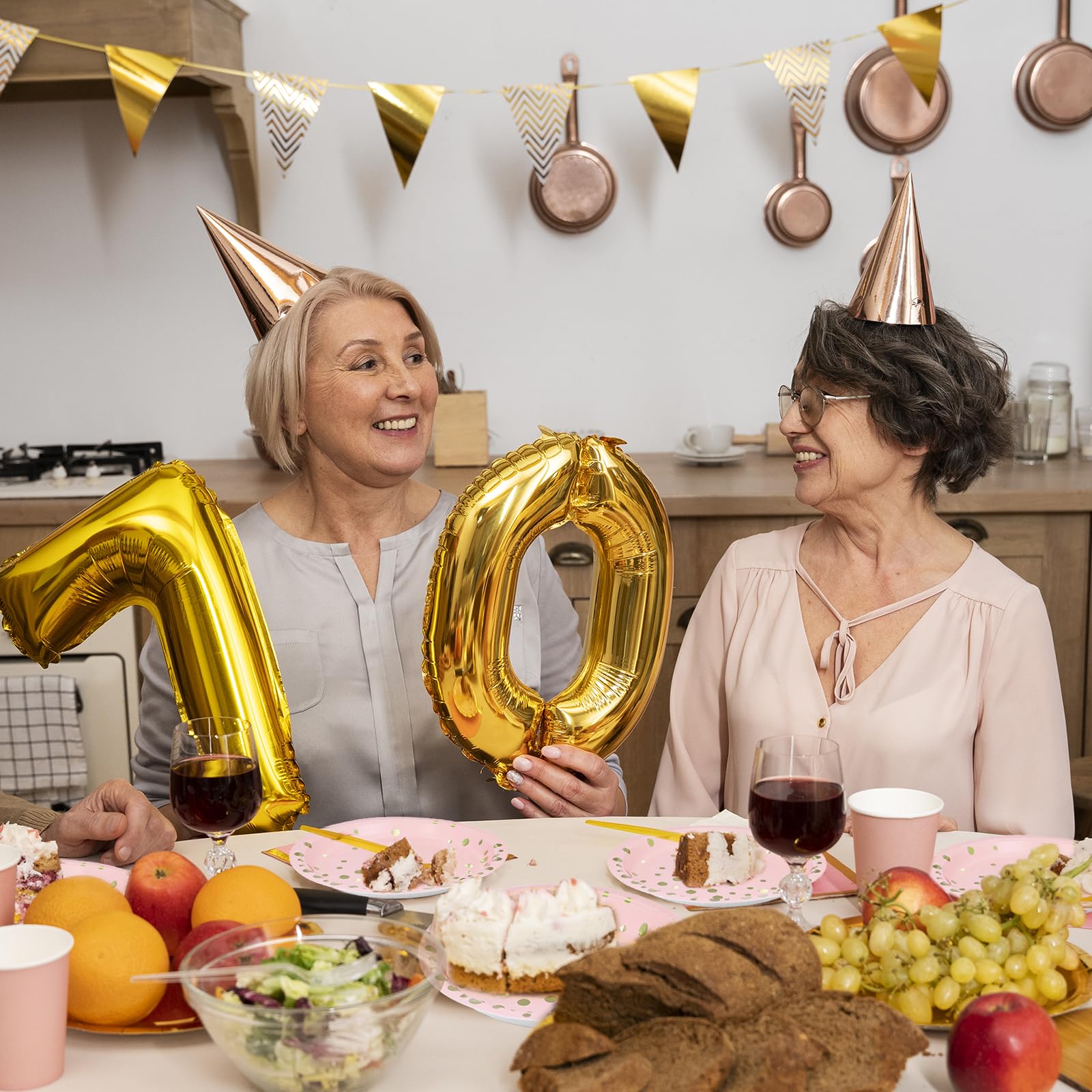 50 Piatti Di Carta Usa E Getta Con Lamina Oro - 23 Cm, Per Feste, Compleanni, Matrimoni, Eleganti E Pratici - Foto 7