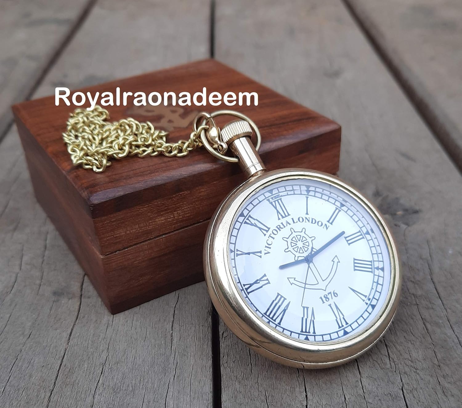 Royalmart Engraved Compass Personalized Compass Antique Compass Gift for Graduation Anniversary Baptism Boy Scout or Christmas - Vintage Style Working Compass